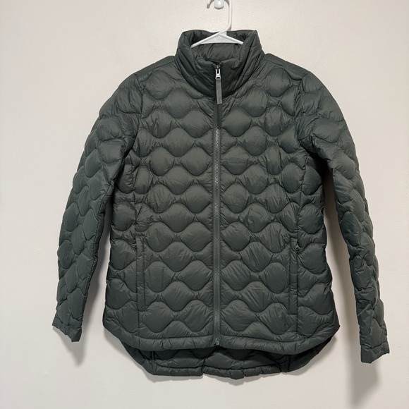 Lands' End NWT Green HyperDry 800 FP Down Fill Quilted Jacket Size XS - Picture 1 of 8